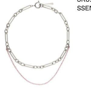 Justine Clenquet | SSENSE Exclusive Silver & Pink Paloma Neck